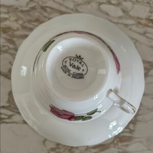 Royal Vale Bone China Teacup and Saucer Set